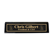 Desk Wedge Name Plate - PERSONALIZED - It takes a big heart to shape little minds - 11 Inches