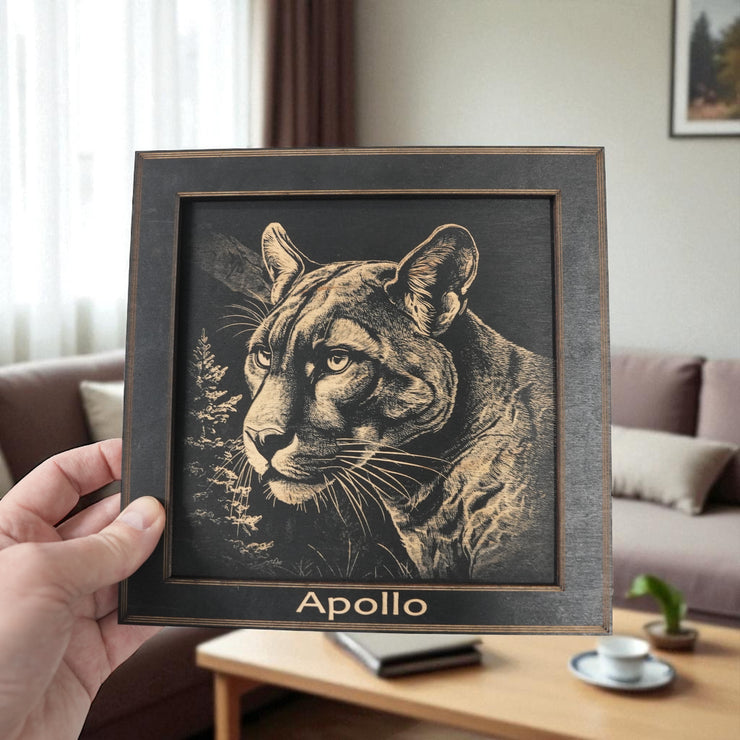 Framed Art - PERSONALIZED - CUSTOM - Puma