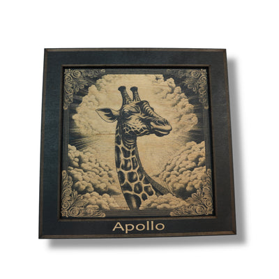 Framed Art - PERSONALIZED - CUSTOM - Giraffe