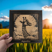 Framed Art - PERSONALIZED - CUSTOM - Giraffe