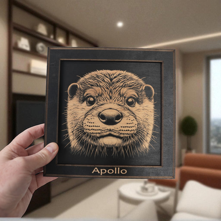 Framed Art - PERSONALIZED - CUSTOM - Otter