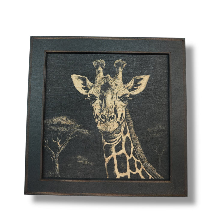 Framed Art - CUSTOM - Giraffe SET of 3 Pictures
