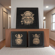 Framed Art - CUSTOM - Gnome SET of 3 Pictures