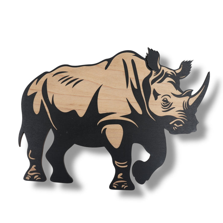 Signs - Black - Safari Animals - SET of 4 LARGE - Double stick tape included