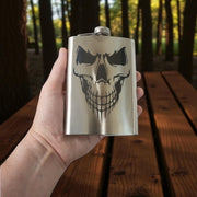 8oz Evil Skull Stainless Steel Flask