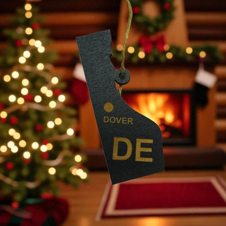 Ornament - CUSTOM - Delaware State with Cities
