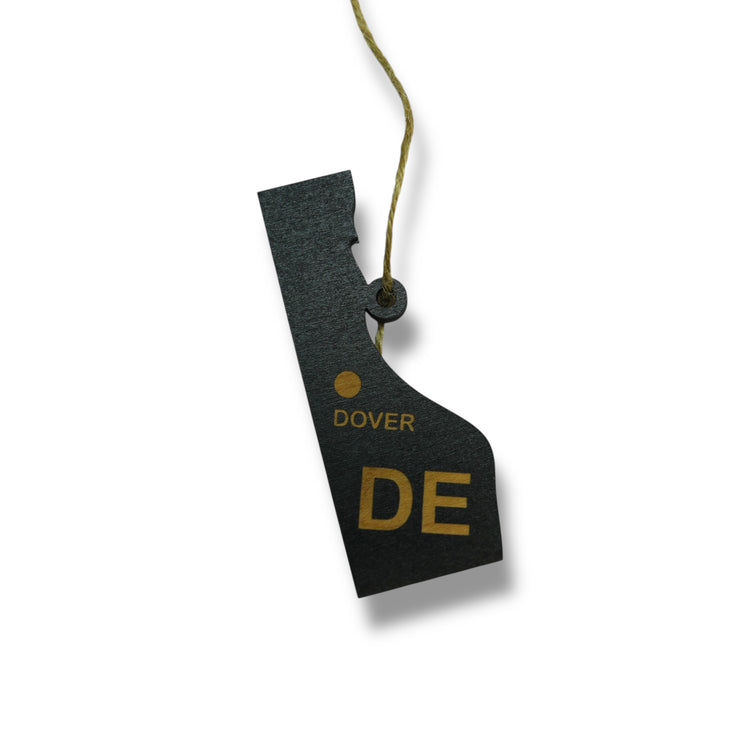 Ornament - CUSTOM - Delaware State with Cities