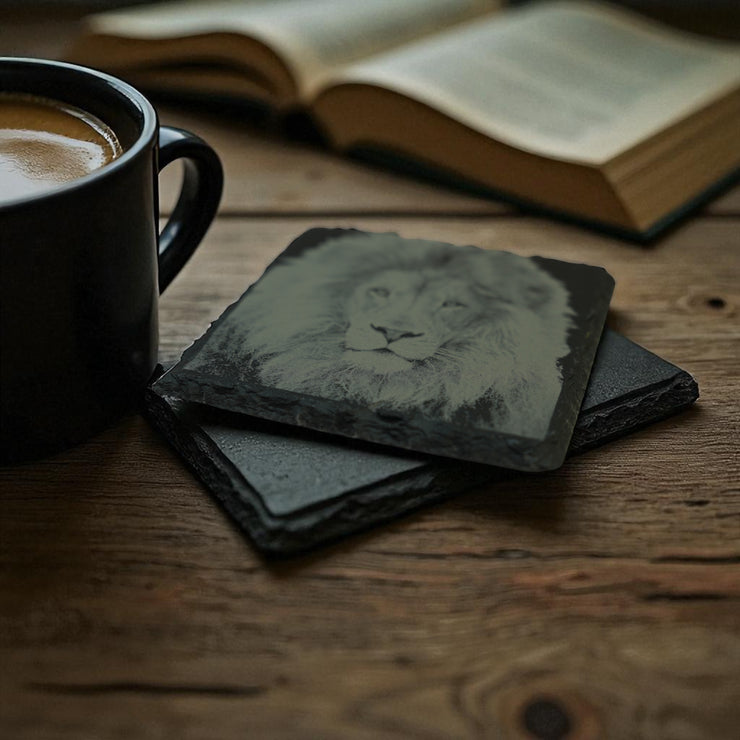 Coaster - Slate - Lion - SET OF 2