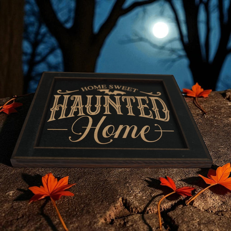 Framed Art - CUSTOM - Home Sweet Haunted Home - Halloween