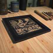 Framed Art - CUSTOM - Rooster BBQ Guitar