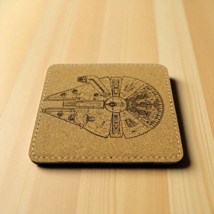 Coaster - Mfalcon - SET OF 2 - Leather or Stitched Cork