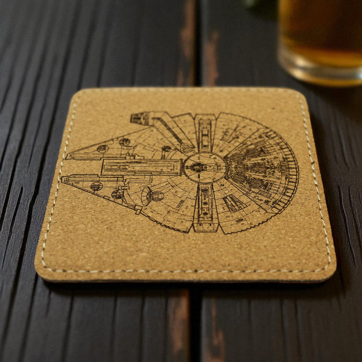 Coaster - Mfalcon - SET OF 2 - Leather or Stitched Cork