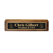 Desk Wedge Name Plate - PERSONALIZED - It takes a big heart to shape little minds - 11 Inches