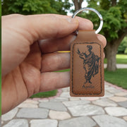 Keychain - Rectangle - Apollo - Leather