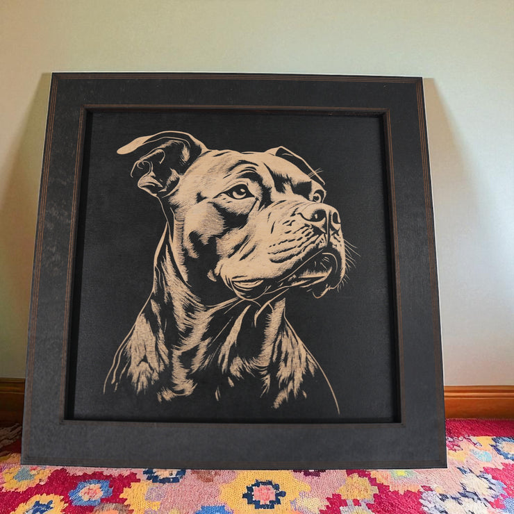 Framed Art - CUSTOM - Pit Bull SET of 3 Pictures