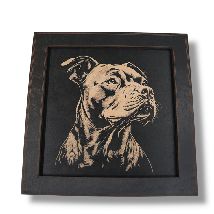 Framed Art - CUSTOM - Pit Bull SET of 3 Pictures