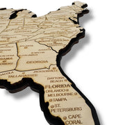 Detailed 50 State map with cities Puzzle - 26x18 Inches - 52 Piece Wood