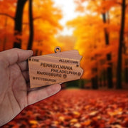 Ornament - CUSTOM - Pennsylvania State with Cities