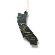 Ornament - CUSTOM - California State with Cities