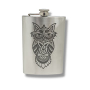 8oz Celtic Owl Stainless Steel Flask