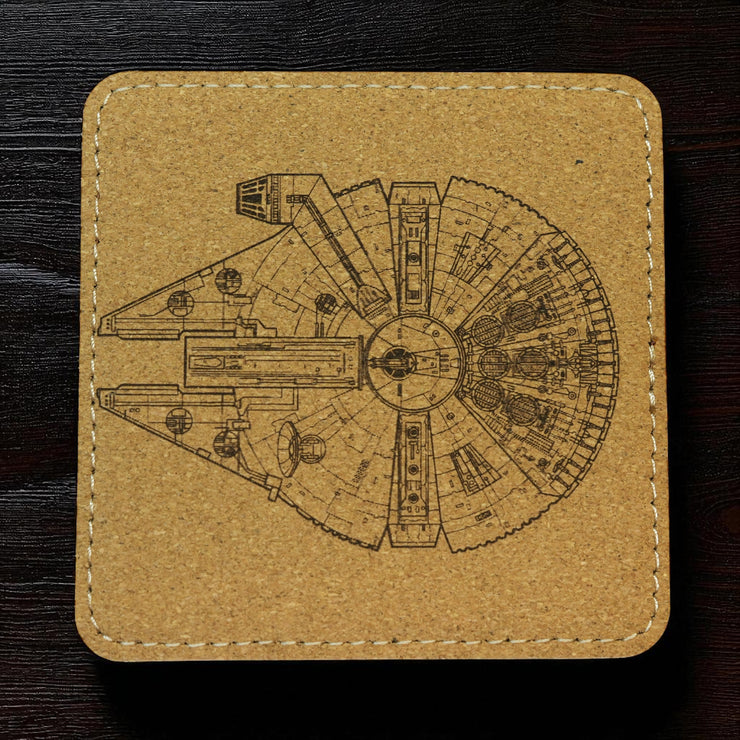Coaster - Mfalcon - SET OF 2 - Leather or Stitched Cork