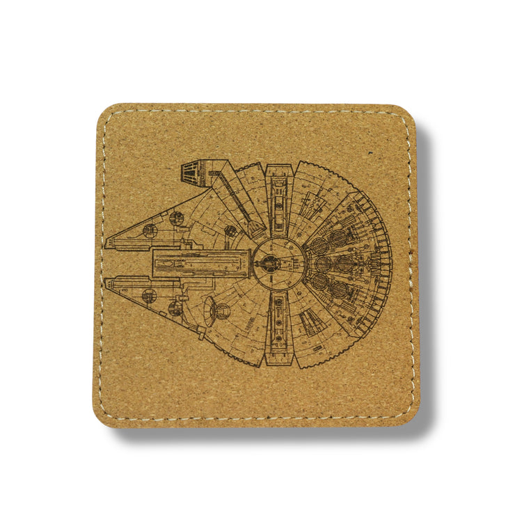 Coaster - Mfalcon - SET OF 2 - Leather or Stitched Cork