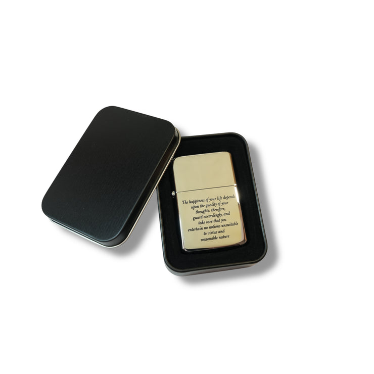 Lighter The Happiness of your life Marcus Aurelius CHROME