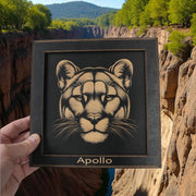Framed Art - PERSONALIZED - CUSTOM - Mountain Lion
