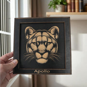 Framed Art - PERSONALIZED - CUSTOM - Mountain Lion