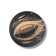Ornament - Black - Football SET of 3