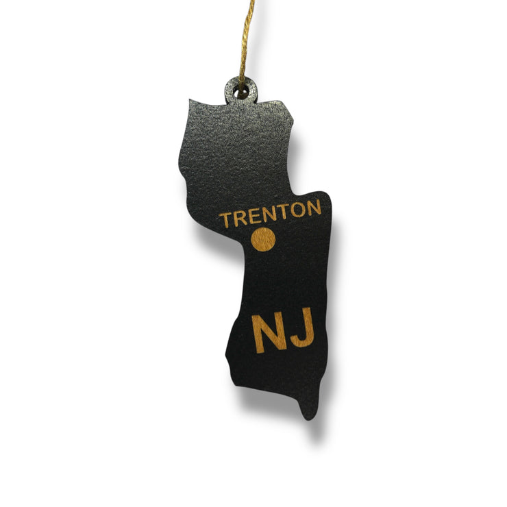 Ornament - CUSTOM - New Jersey State with Cities