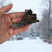 Ornament - CUSTOM - Virginia State with Cities