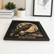 Framed Art - PERSONALIZED - CUSTOM - Crow Raven