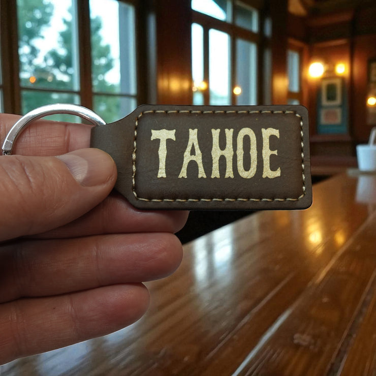 Keychain - Rectangle - Tahoe - Leather