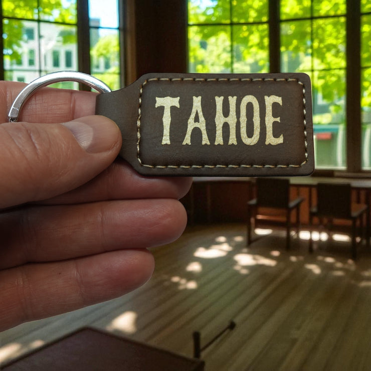Keychain - Rectangle - Tahoe - Leather