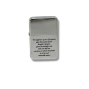 Lighter The Happiness of your life Marcus Aurelius CHROME