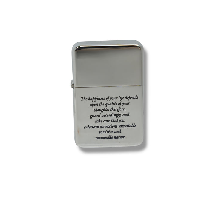 Lighter The Happiness of your life Marcus Aurelius CHROME