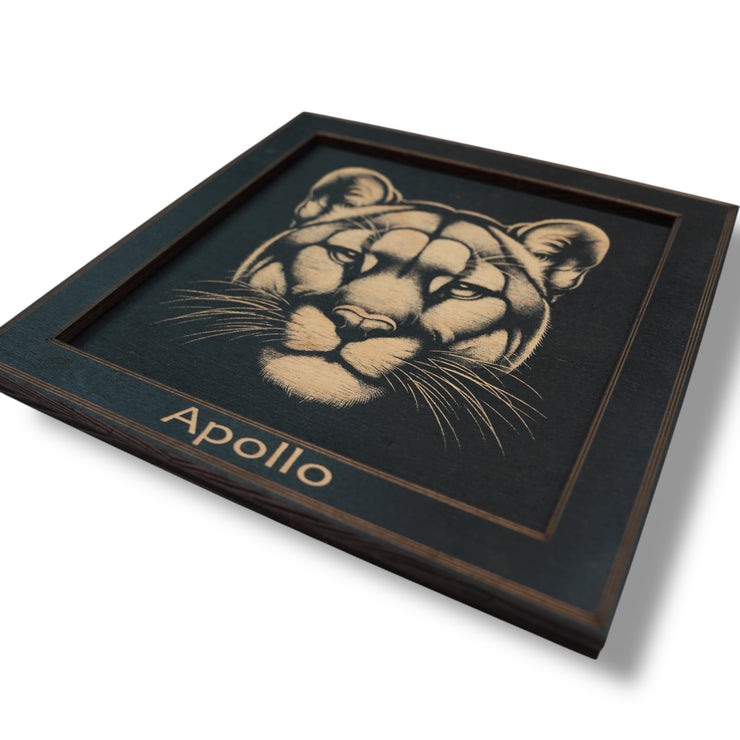 Framed Art - PERSONALIZED - CUSTOM - Mountain Lion