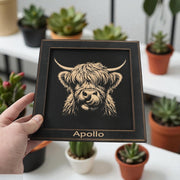 Framed Art - PERSONALIZED - CUSTOM - Highland Cow