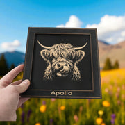 Framed Art - PERSONALIZED - CUSTOM - Highland Cow