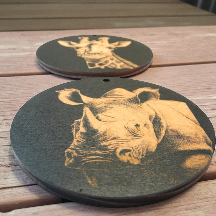 Ornament - Black - Safari SET of 4