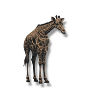 Signs - Black - Safari Animals - SET of 4 LARGE - Double stick tape included