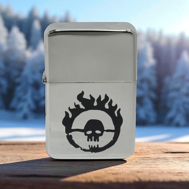 Lighter - Skull Branding High Polish Chrome