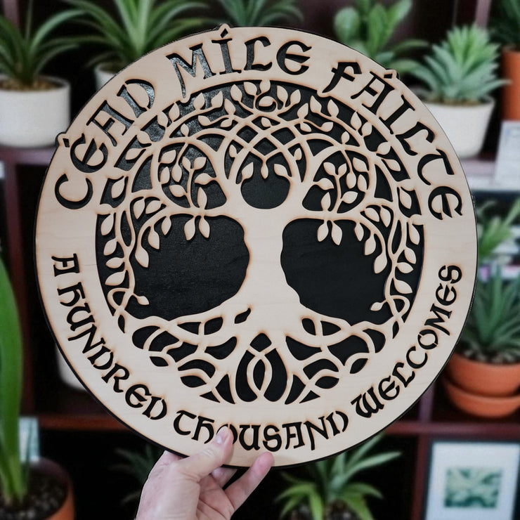 Framed Art - CUSTOM - Cead Mile Failte - A Hundred Thousand Welcomes - 2 Layers