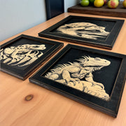 Framed Art - CUSTOM - Reptiles SET of 3 Pictures