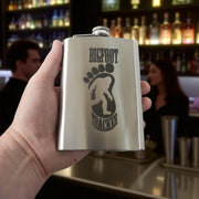 8oz Bigfoot Tracker Stainless Steel Flask
