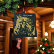 Ornament - Black - New Mexicao with Horse