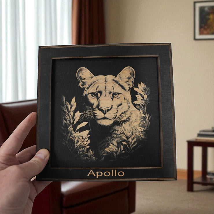 Framed Art - PERSONALIZED - CUSTOM - Panther