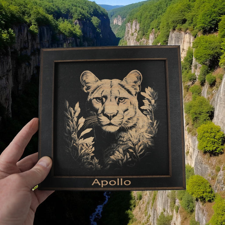 Framed Art - PERSONALIZED - CUSTOM - Panther