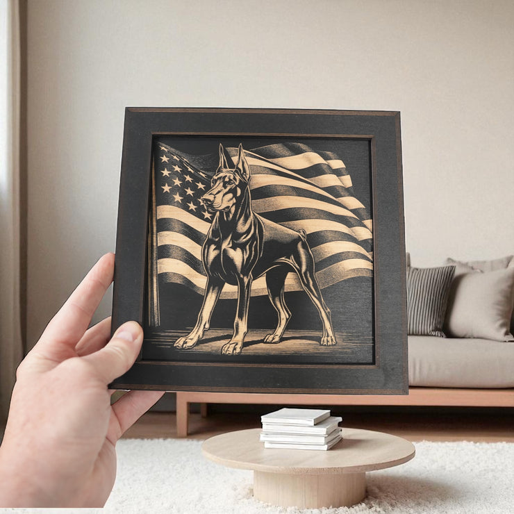 Framed Art - CUSTOM - Doberman - Dog